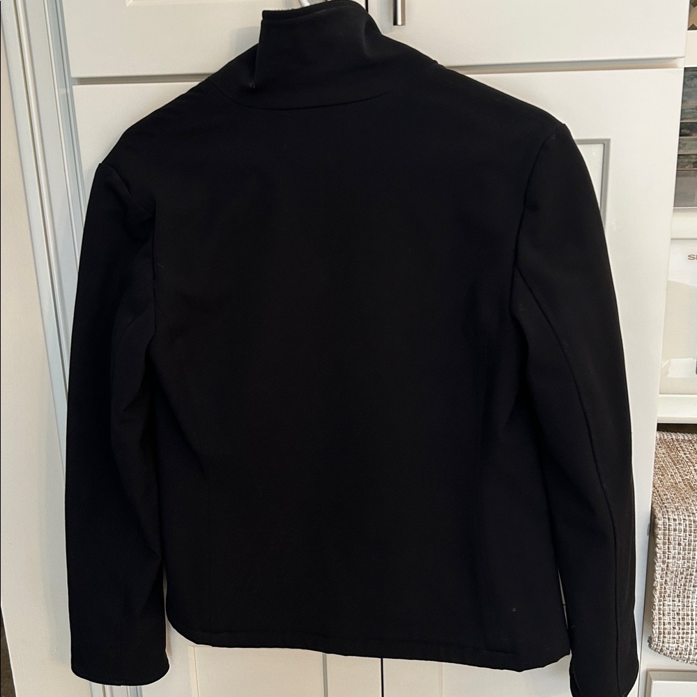 Black Polyester Jacket Lined With Soft Fleece. - image 2